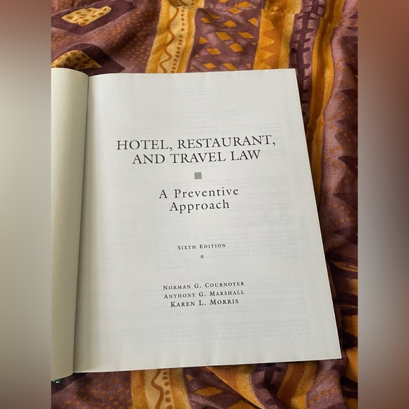 Hotel, Restaurant, and Travel Law Book A Preventive Approach—6th Edition Vintage - Picture 3 of 13